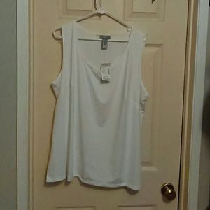 Catherine's White Stretchy Tank Top